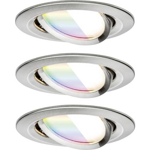 Paulmann 92434 LED-Deckenleuchte, LED-Einbauleuchte 6 W Eisen (gebürstet)