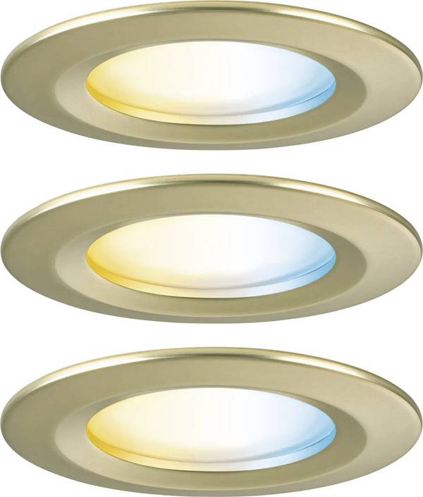 Paulmann 92445  LED-Deckenleuchte, LED-Einbauleuchte   LED LED 6 W Gold (matt)