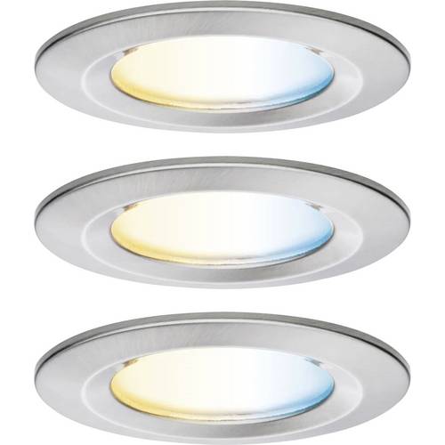 Paulmann 92443 LED-Deckenleuchte, LED-Einbauleuchte 6 W Eisen (gebürstet)