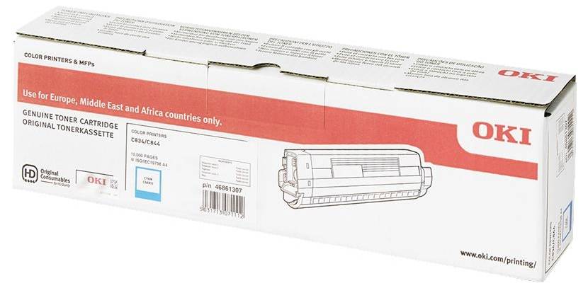 OKI Toner Original Cyan 10000 Seiten 46861307-0