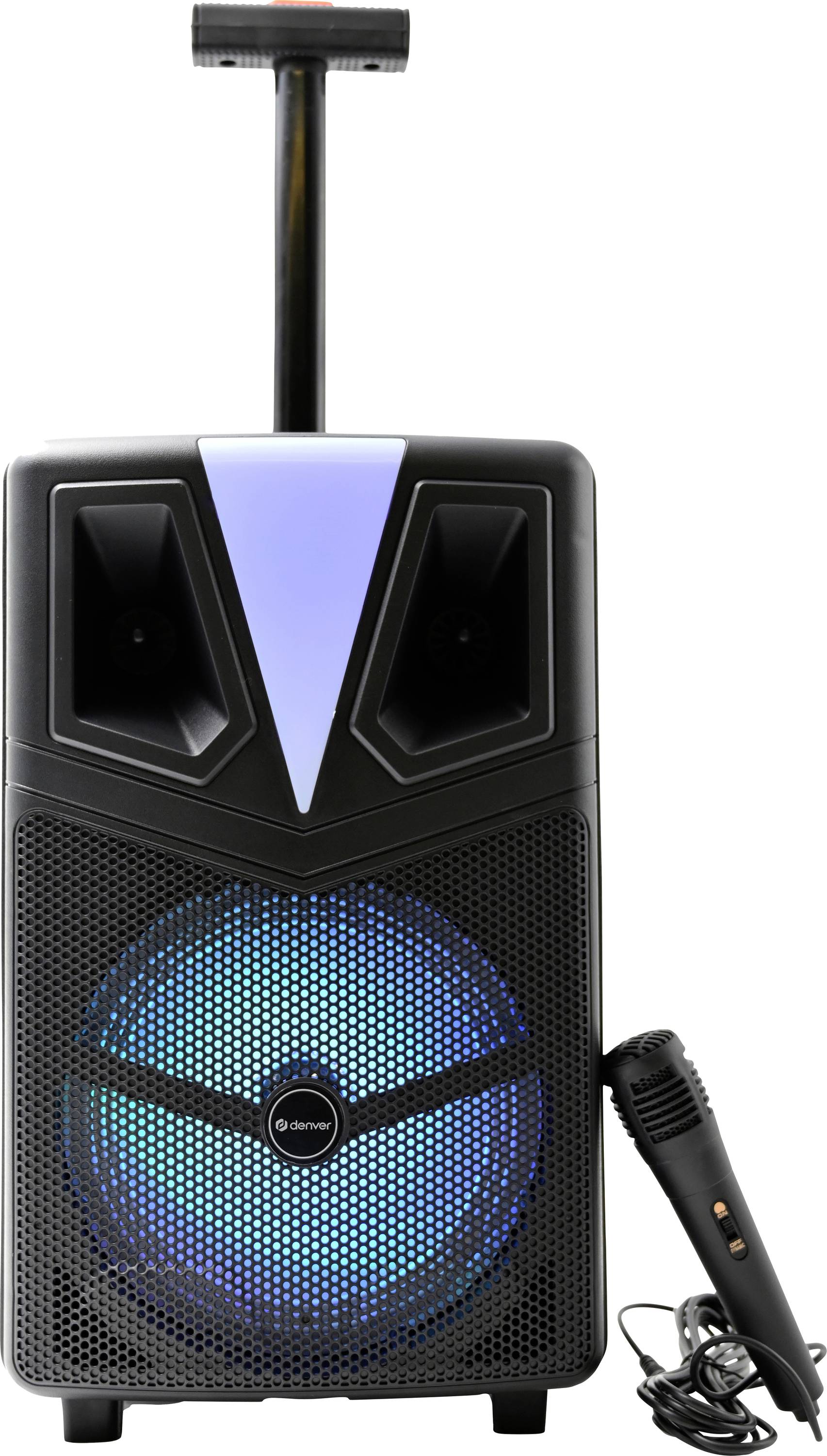 Denver TSP-307 Bluetooth® Lautsprecher tragbar, USB, SD, inkl. Halterung, AUX Schwarz