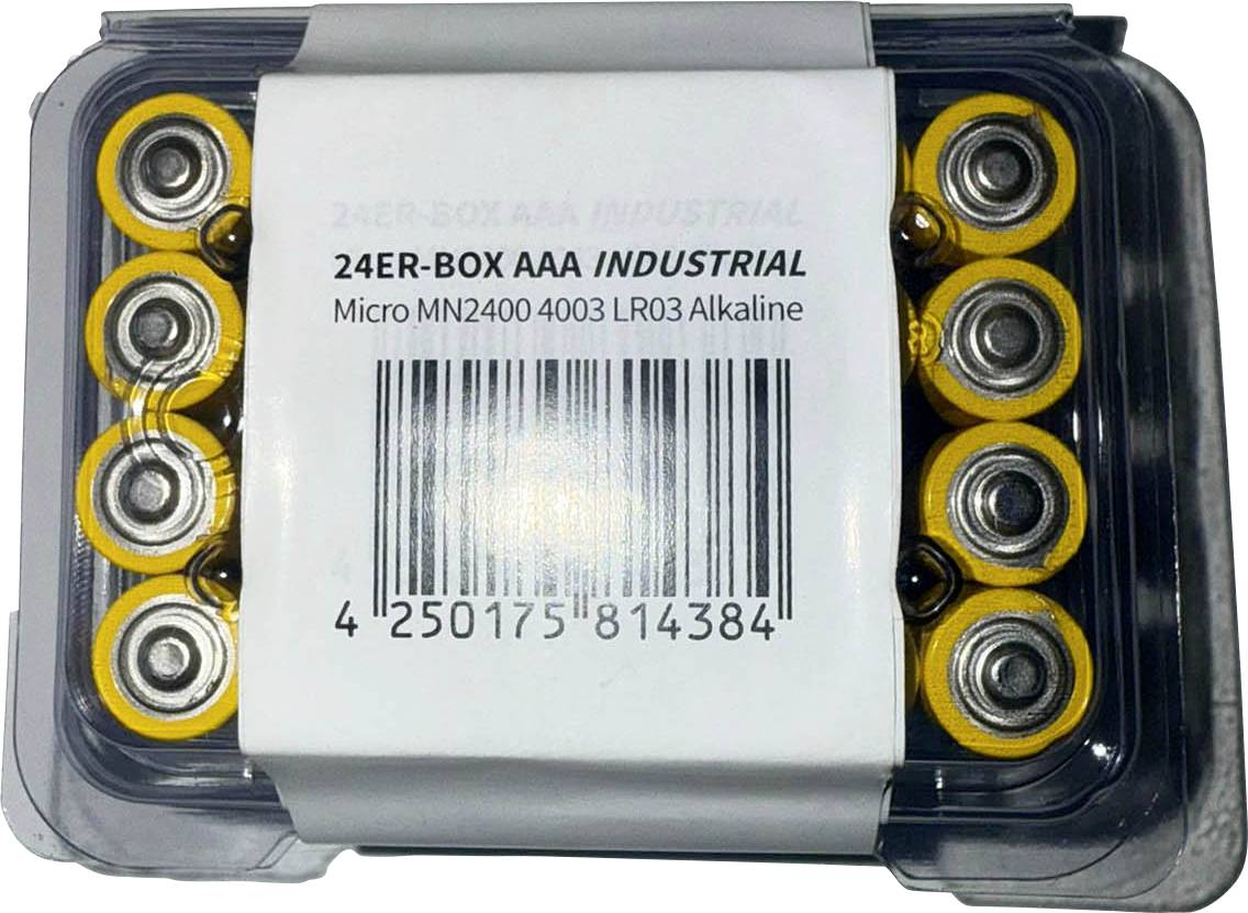 Varta Micro LR03 Contenitore portabatterie Alcalina/manganese 1200 mAh, 1300 mAh 1.5 V 24 pz.