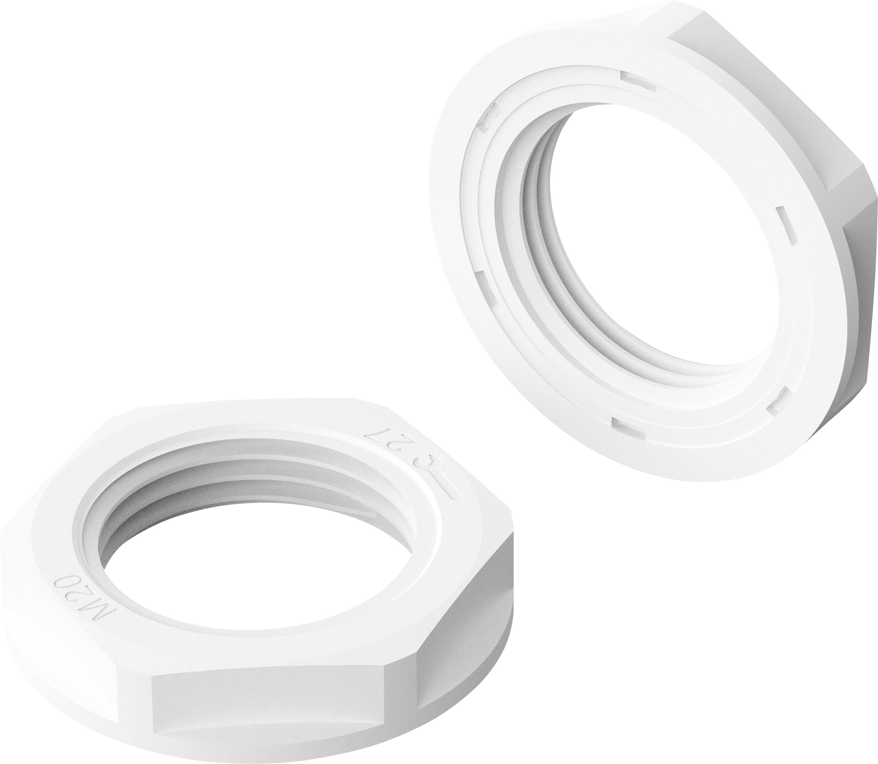 Bopla 52090316 Gegenmutter M20 x 1.5 Polyamid Weiß 1 St.