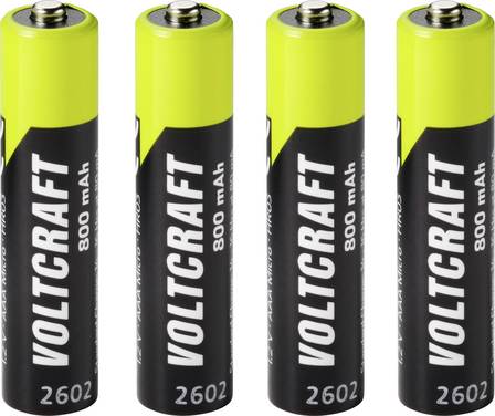 VOLTCRAFT  Micro (AAA)-Akku NiMH 800 mAh 1.2 V Ready to use 4 St.