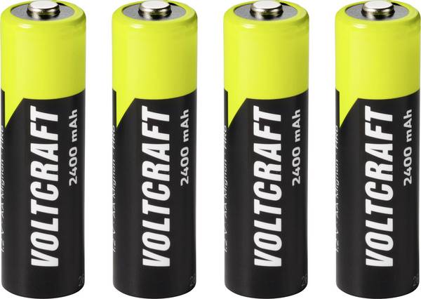 VOLTCRAFT Mignon (AA)-Akku NiMH 2400 mAh 1.2 V Ready to use 4 St.