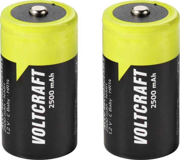 VOLTCRAFT  Baby (C)-Akku NiMH 2500 mAh 1.2 V Ready to use 2 St.