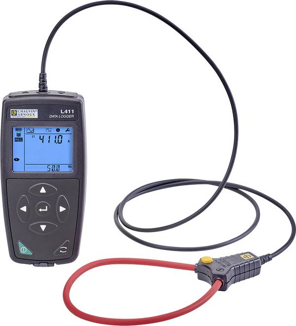 Chauvin Arnoux P01157180 L411 Strom-Datenlogger Messgröße Strom 0.5 bis 3000 A/AC