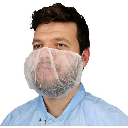 Antistat 600-3032 Integrity Einweg-Bartnetz Weiß