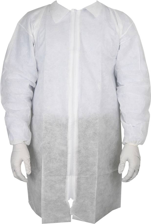 Antistat 603-5000 Einweg-Laborkittel für Besucher Kleider-Größe: S Weiß