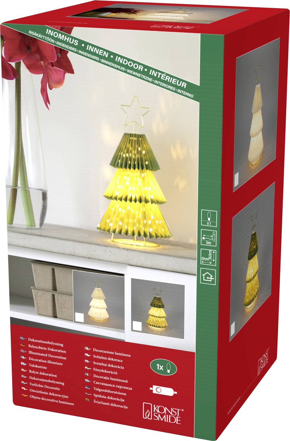 Konstsmide 1858-900 Kunstkerstboom met verlichting