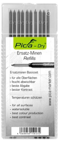 Alarm Werkzeuge 56036648 Tieflochmarker-Ersatzminen Graphit 10 St.