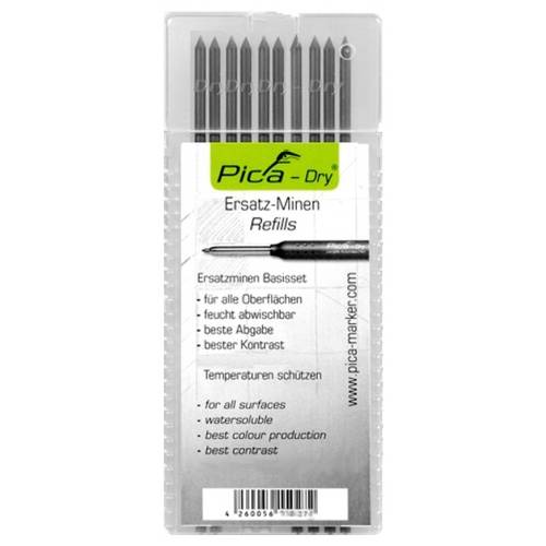 Alarm Werkzeuge 56036648 Tieflochmarker-Ersatzminen Graphit 10 St.