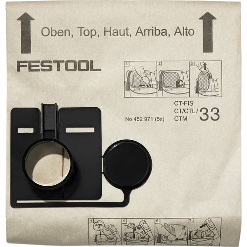Thumbnail - Festool 452971 Filtersack 5 St.