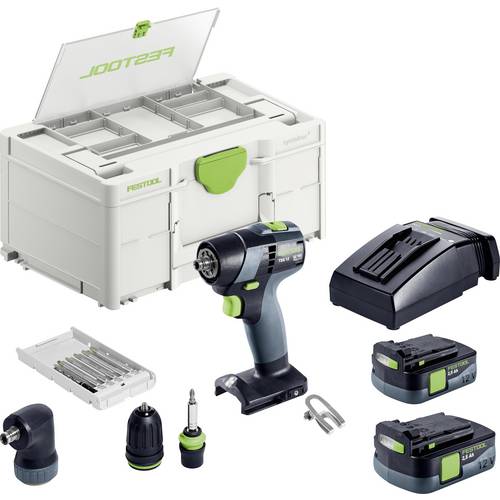 Thumbnail - Festool TXS 12 2,5-Set 576874 Akku-Bohrschrauber 10.80 V 2.50 Ah inkl. Akku, inkl. Ladegerät