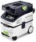 Festool CT MIDI I Staubsauger mit Rädern, Bedienfeld und Saugschlauchanschluss. Für Werkstattanwendungen entwickelt, ausgestattet mit HEPA-Filtern.