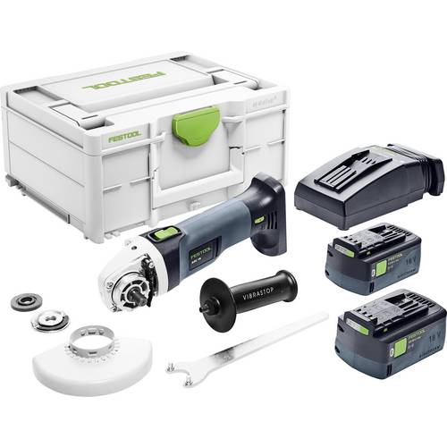 Festool AGC 18-125 5,0 EBI-Plus 577700 Akku-Winkelschleifer 125 mm inkl. Akku, inkl. Ladegerät 18 V 5.00 Ah