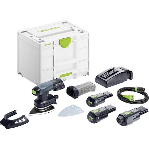 Thumbnail - Festool DTSC 400 3,0 I-Set 578138 Akku-Deltaschleifer inkl. Akku, inkl. Ladegerät 18 V 3.00 Ah 100 x 150 mm