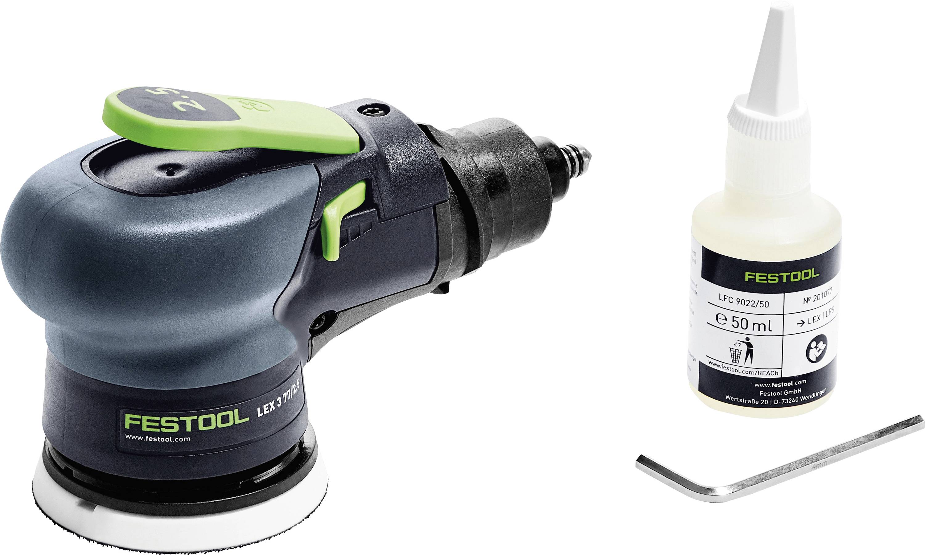 Thumbnail - Festool LEX 3 77/2,5 691131 Druckluft-Exzenterschleifer Ø 77 mm
