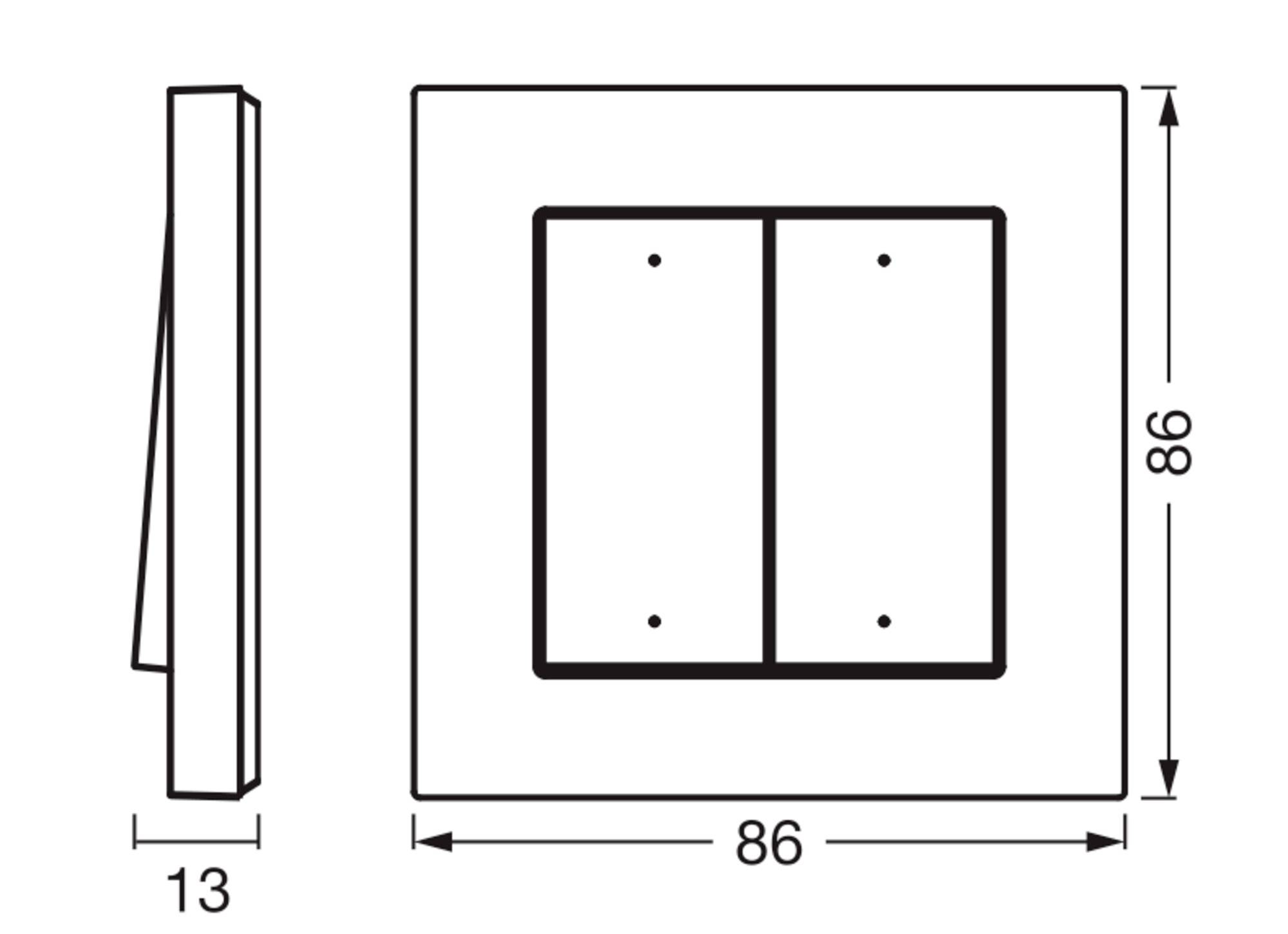 OSRAM Smart+ Schalter WIFI REMOTE WALL SWITCH 4G-5