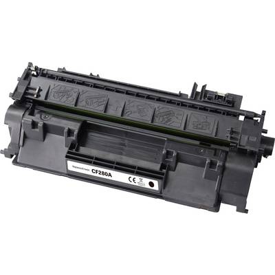 Eine schwarze Tonerkartusche mit der Bezeichnung 'CF280A'.