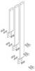 ABN XAS970SE Verbindungsschienensatz 3-polig CU 50x10mm von LSS/LTS 800-1000A auf SAS 185mm Verbindungsset 1 St.