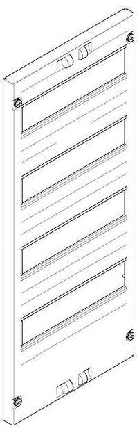 ABN FAO1422N Abdeckplatte Weiß 1 St.