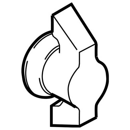 ABN GDV111 Knebelgriff 1 St.