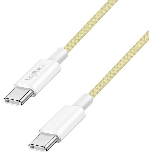 LogiLink USB-C® Kabel USB 2.0 USB-C® Stecker 1 m Gelb CU0353