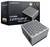 Verpackung und Netzteil des 'Montech Century II Gold 1200 ATX3', die Zertifizierungsabzeichen und Effizienzgrafik auf der Verpackung zeigend.