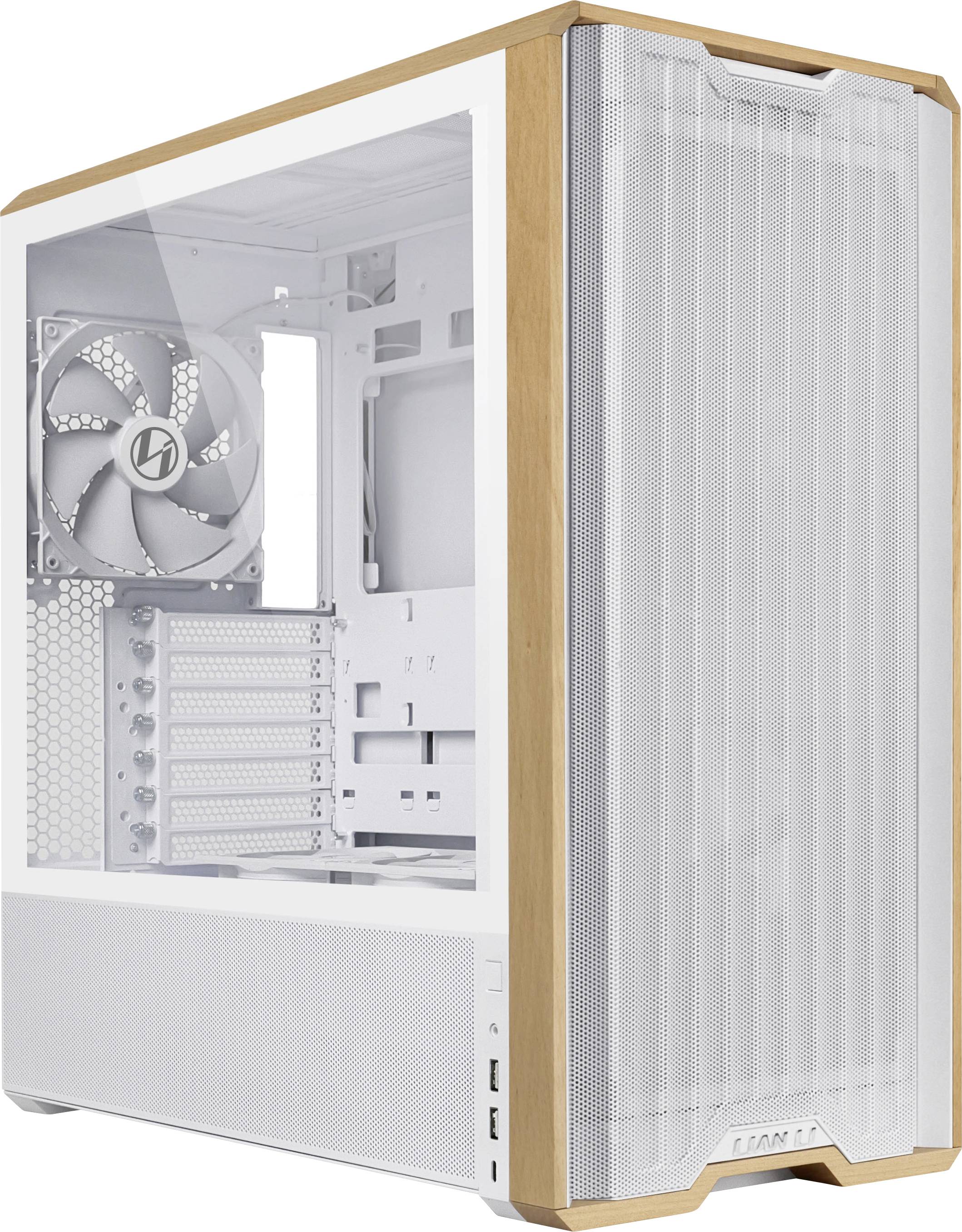 Lian Li Lancool 217 Midi-Tower Contenitore, PC Case, PC Case da gioco Bianco