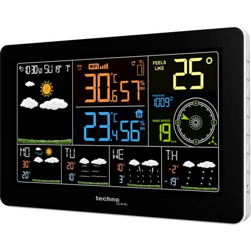 Techno Line WD2700 Wetterstation WD2700 WLAN-Wetterstation Vorhersage für 4 Tage Anzahl Sensoren max. 3