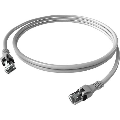 Thumbnail - EasyLan DualBoot PushPull IP20 Patchkabel, Kat.6 (Class E), grau, 1 m