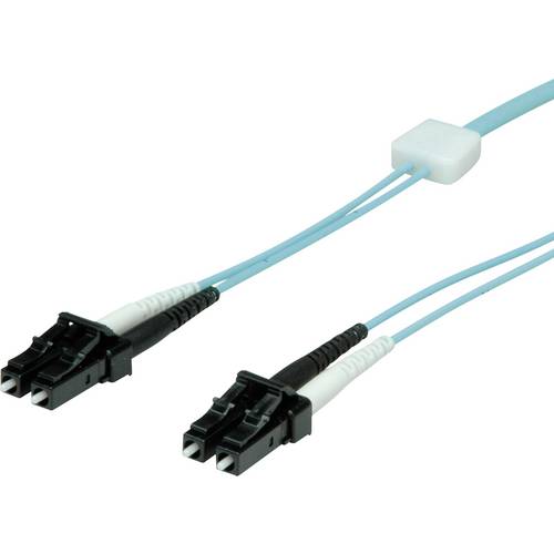 Thumbnail - EasyLan LWL-LED-Patchkabel duplex 50/125µm OM3, LC/LC, türkis, 5 m
