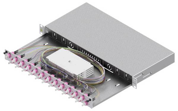 Easylan LSB1C334 Spleisskassette Glasfaser Unbestückt 1 HE