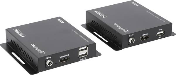 Manhattan Manhattan - Extender Kit - KVM-/USB-Extender HDMI® KVM Extender über Netzwerkkabel RJ45 120 m