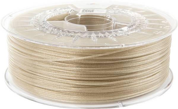 Spectrum Filaments 80273 PLA Glitter Filament PLA Glitter verzugsfrei 1.75 mm 1000 g Clear Gold, Gold  1 St.