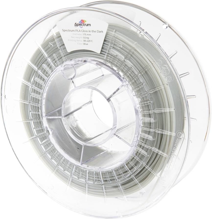 Spectrum Filaments 80531 PLA Glow in the Dark Filament PLA kunststof Nalichtend 1.75 mm 500 g Glow Blue 1 stuk(s)