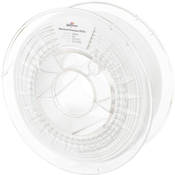 Spectrum Filaments 80481 PET-G Premium Filament PETG chemisch beständig 2.85 mm 1000 g arctic white, Weiß  1 St.