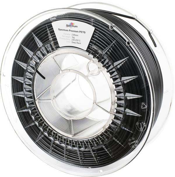 Spectrum Filaments 80485 PET-G Premium Filament PETG chemisch beständig 2.85 mm 1000 g Deep Black, Schwarz  1 St.