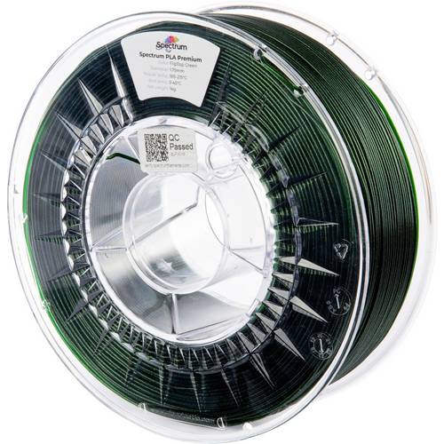 Spectrum Filaments 80896 PLA Premium Filament PLA hohe Zugfestigkeit 1.75 mm 1000 g flipflop green, Grün 1 St.