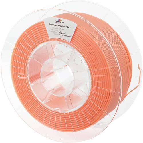 Spectrum Filaments 80019 PLA Premium Filament PLA hohe Zugfestigkeit 1.75 mm 1000 g fluo orange, Orange 1 St.