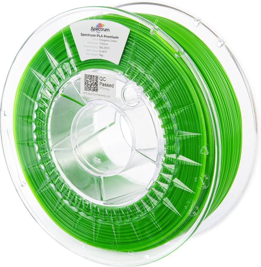 Spectrum Filaments 80845 PLA Premium Filament PLA hohe Zugfestigkeit 1.75 mm 1000 g oregano green, Grün 1 St.
