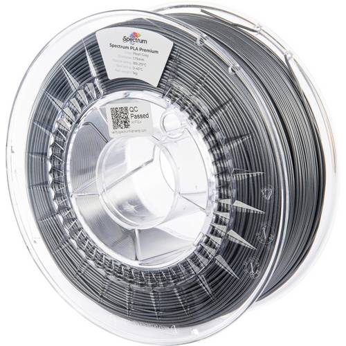 Spectrum Filaments 80851 PLA Premium Filament PLA hohe Zugfestigkeit 1.75 mm 1000 g Perlgrau, Pearl Grey 1 St.