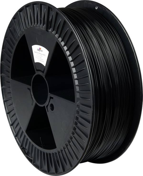 Spectrum Filaments 80123 PLA Premium Filament PLA hohe Zugfestigkeit 1.75 mm 2000 g Deep Black, Schwarz  1 St.