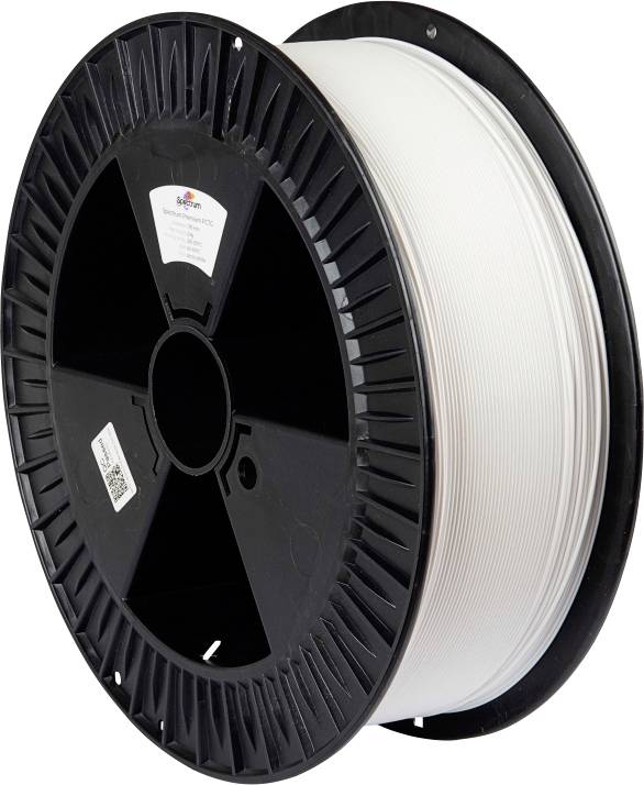 Spectrum Filaments 80125 PLA Premium Filament PLA kunststof Hoge treksterkte 1.75 mm 2000 g Polar White, Wit 1 stuk(s)