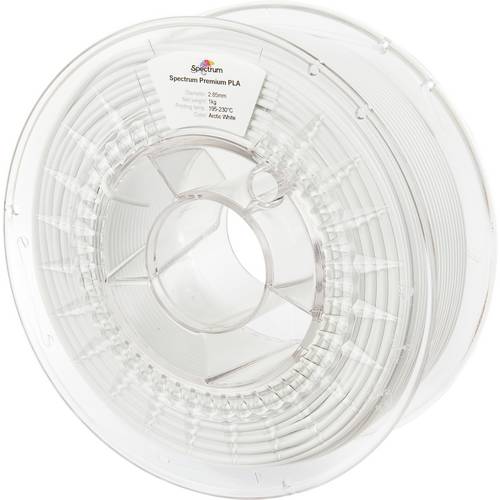 Spectrum Filaments 80122 PLA Premium Filament PLA hohe Zugfestigkeit 2.85 mm 1000 g arctic white, Weiß 1 St.