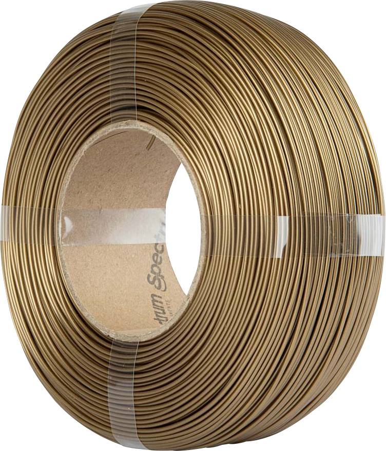 Spectrum Filaments 81277 ReFill Premium PLA High Speed Filament PLA kunststof Highspeed filament, Hoge stijfheid, Hoge treksterkte 1.75 mm 1000 g Goud 1 stuk(s)