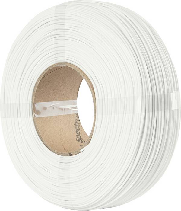 Spectrum Filaments 81259 ReFill Premium PLA High Speed Filament PLA Highspeed Filament, hohe Steifigkeit, hohe Zugfestigkeit 1.75 mm 1000 g Signal White, Weiß  1 St.