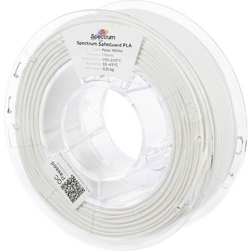 Spectrum Filaments 81553 Safeguard PLA Filament PLA antibakteriell 1.75 mm 250 g polar white, Weiß 1 St.
