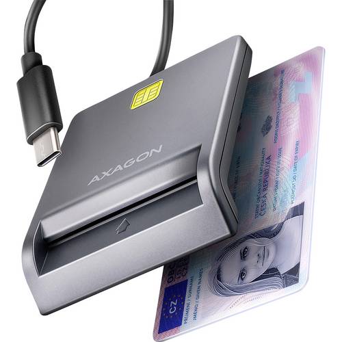 AXAGON CRE-SM3TC Kartenleser Grau